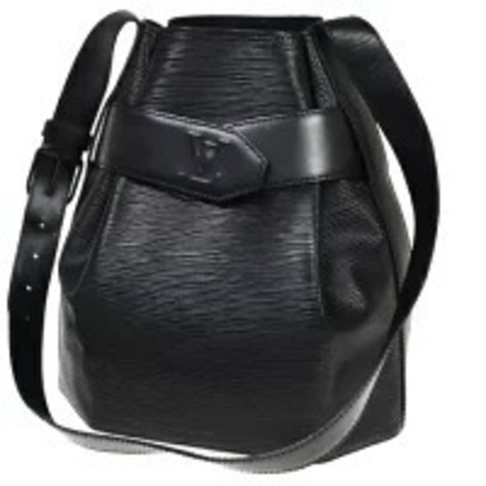 Louis Vuitton Sac Depaule Shoulder Bag Epi Leather Noir Black